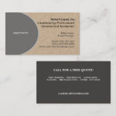 Carte De Visite Paysage / Entretien de pelouse / Casserole / Entre (Devant / Derrière)