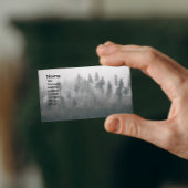 Carte De Visite Paysage forestier À feuillage persistant