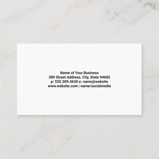 Carte De Visite Paysage | Herbe (Dos)