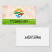 Carte De Visite Paysage | Herbe (Devant / Derrière)