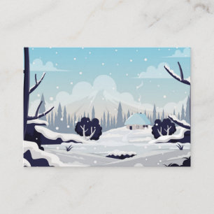 Carte De Visite Paysage hivernal