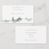 Carte De Visite Paysage hivernal (Devant / Derrière)