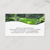 Carte De Visite Paysage | Jardin de pelouse coupée (Dos)
