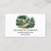 Carte De Visite Paysage Jardin Garde légale Serre (Devant)