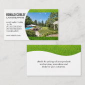 Carte De Visite Paysage | Jardin Garden (Devant / Derrière)