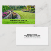 Carte De Visite Paysage | Jardin House pelouse (Devant / Derrière)