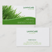 Carte De Visite Paysage Jardinier Herbe Nature propre (Devant / Derrière)