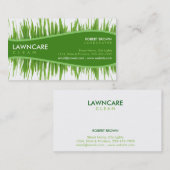 Carte De Visite Paysage Jardinier Herbe Nature propre (Devant / Derrière)