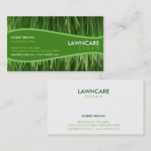Carte De Visite Paysage Jardinier Herbe Nature propre (Devant / Derrière)