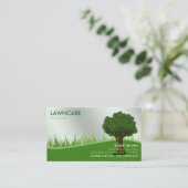 Carte De Visite Paysage Jardinier Herbier Propre Nature (Debout devant)