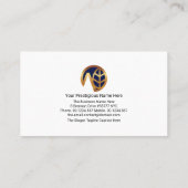 Carte De Visite Paysage lumineux en feuille d'érable rouge (Dos)