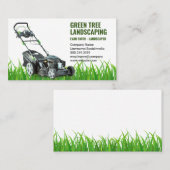 Carte De Visite Paysage | Machine à gazon | Gardener (Devant / Derrière)