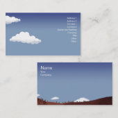 Carte De Visite Paysage miniature - affaires (Devant / Derrière)