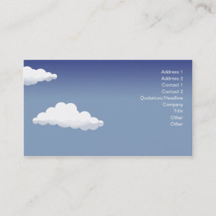 Carte De Visite Paysage miniature - affaires