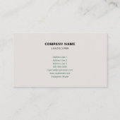 Carte De Visite Paysage minimaliste (Dos)