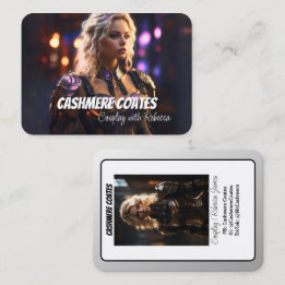 Carte De Visite Paysage Minimaliste Coscards | Personnage de Cospl