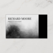 Carte De Visite Paysage moderne élégant noir et blanc Abstrait (Devant)