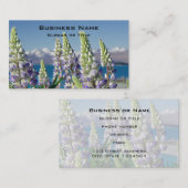 Carte De Visite Paysage naturel de la lupine (Devant / Derrière)