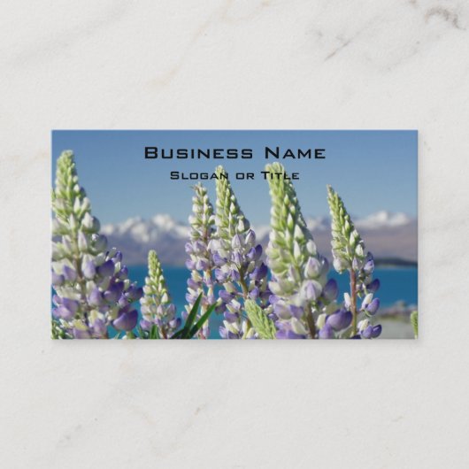 Carte De Visite Paysage naturel de la lupine (Devant)