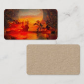 Carte De Visite Paysage oriental (Devant / Derrière)