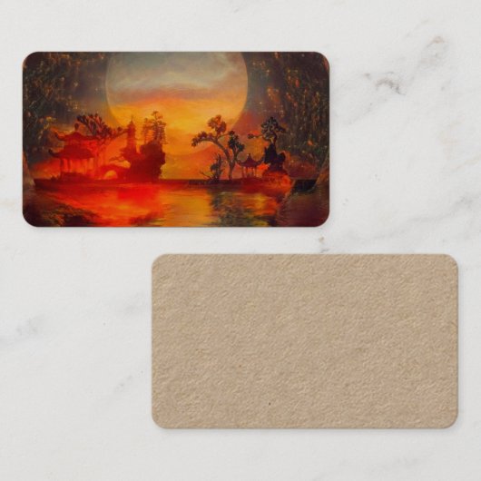 Carte De Visite Paysage oriental (Devant / Derrière)