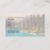 Carte De Visite Paysage pittoresque du Nord Rustique (Dos)