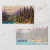 Carte De Visite Paysage pittoresque du Nord Rustique (Devant / Derrière)