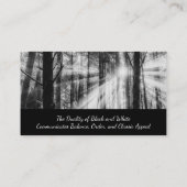 Carte De Visite Paysage polyvalent noir et blanc (Dos)