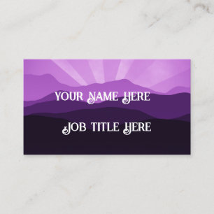 Carte De Visite Paysage pourpre