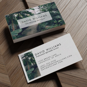 Carte De Visite Paysage professionnel de jardinier