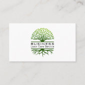 Carte De Visite Paysage professionnel et moderne Arbre de pelouse  (Devant)