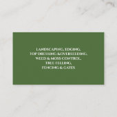 Carte De Visite Paysage professionnel moderne et propre (Dos)