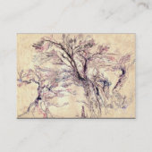 Carte De Visite PAYSAGE ROMANTIQUE, papier métal or (Dos)