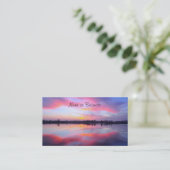 Carte De Visite Paysage rose pittoresque (Debout devant)