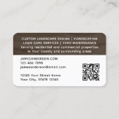 Carte De Visite Paysage Rustique Photo Woodgrain Brown Moderne (Dos)