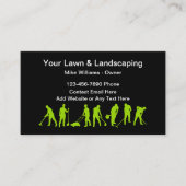 Carte De Visite Paysage Simple Et Soins De Pelouse (Devant)