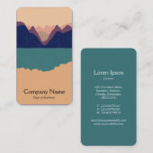 Carte De Visite Paysage simplifié 01 (Devant / Derrière)