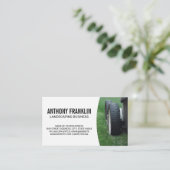 Carte De Visite Paysage | tondeuse sur herbe (Debout devant)