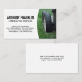 Carte De Visite Paysage | tondeuse sur herbe (Devant / Derrière)