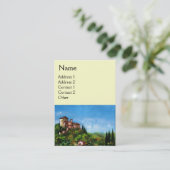 CARTE DE VISITE PAYSAGE TOSCANE (Debout devant)