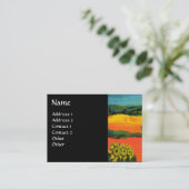 Carte De Visite PAYSAGE TOSCANE AVEC DÉSOLLEURS, Noir (Debout devant)