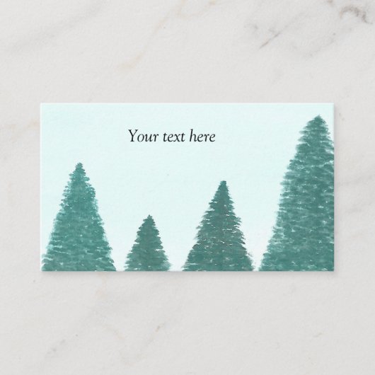 Carte De Visite Paysage toujours vert (Devant)
