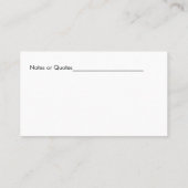 Carte De Visite Paysage tropical Services Palm Tree (Dos)