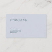 Carte De Visite Paysage Turquoise et Gold de Serene Misty Lake (Dos)