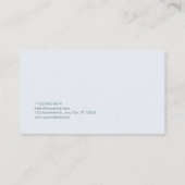 Carte De Visite Paysage Turquoise et or Zen Aquarelle (Dos)