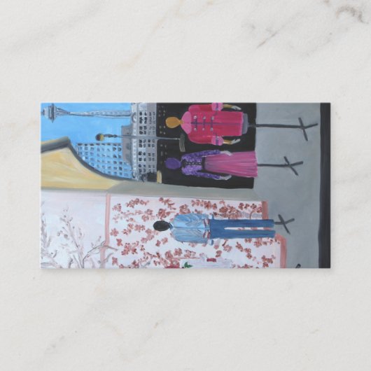 Carte De Visite Paysage urbain à la mode (Devant)