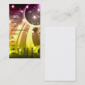 Carte De Visite paysage urbain disco (Devant / Derrière)