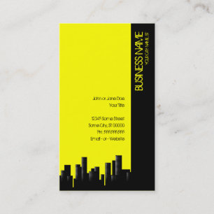 Carte De Visite paysage urbain ensoleillé