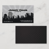 Carte De Visite Paysage urbain grunge urbain - blanc (Devant / Derrière)