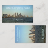 Carte De Visite Paysage urbain moderne (Devant / Derrière)